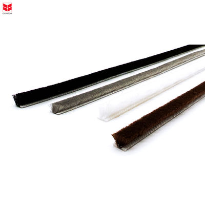 Weather Strip Aluminum Accessories Brush Strip Wool Pile Colors BLACK/GRAY/BROWN/WHITE/OTHER Pile Height 3-25mm Width 3-50mm