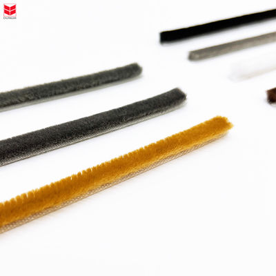Weather Strip Aluminum Accessories Brush Strip Wool Pile Colors BLACK/GRAY/BROWN/WHITE/OTHER Pile Height 3-25mm Width 3-50mm