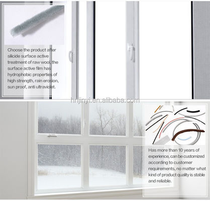 Sliding Window Pile Weather Strip in BLACK/GRAY/BROWN/WHITHE/OTHER Colors for Improved Energy Efficiency