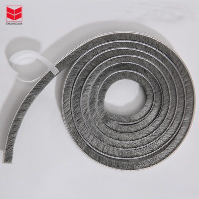 Self-adhesive Weatherstrips for Aluminium Door and Windows Mohair Brush Wool Pile Groove Threshold Sealing Strip