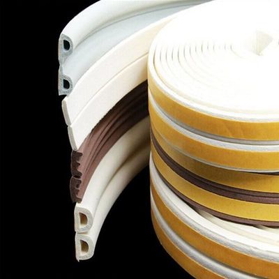 Customized D Shape Self Adhesive Rubber Seal Door Window Weather Strip for Apartment Soundproofing