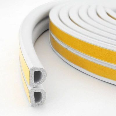 Doors And Windows Self Adhesive EPDM Sponge Rubber Sealing Strip in Colors with Pile Height of 3-25mm and Width of 3-50mm