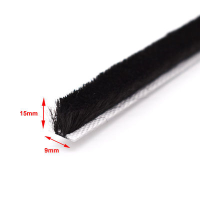 CLJ Flexible Car Door Strip with Horse Hair 9*15mm Pile Height 3-25mm Width 3mm