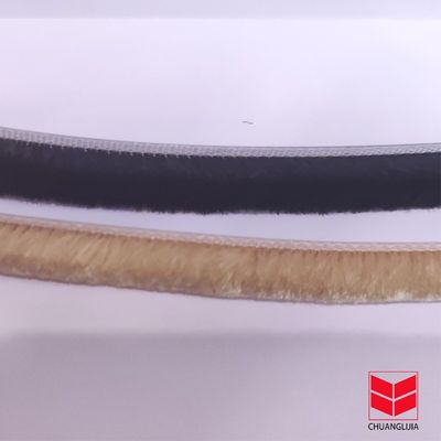 CLJ Aluminum Alloy Door Frame Side Weather Stripping Brush for Apartment Pile Height 3-25mm Width 3-50mm