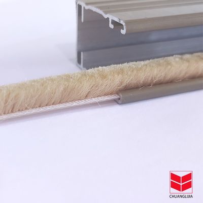 CLJ Aluminum Alloy Door Frame Side Weather Stripping Brush for Apartment Pile Height 3-25mm Width 3-50mm