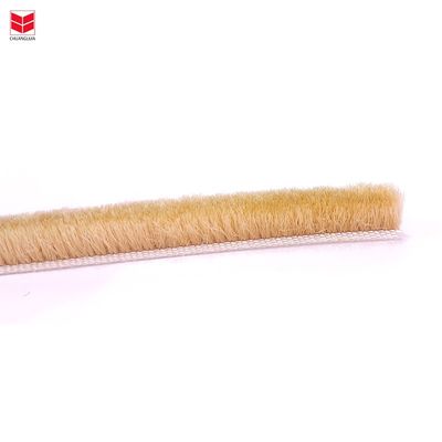 CLJ Aluminum Alloy Door Frame Side Weather Stripping Brush for Apartment Pile Height 3-25mm Width 3-50mm