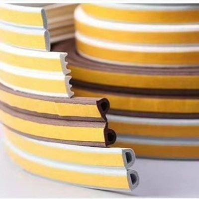100%PP D Shape Self Adhesive Rubber Seal For Soundproofing And Sealing Solutions
