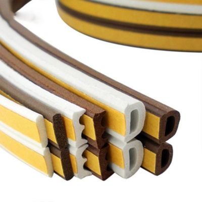 100%PP D Shape Self Adhesive Rubber Seal For Soundproofing And Sealing Solutions