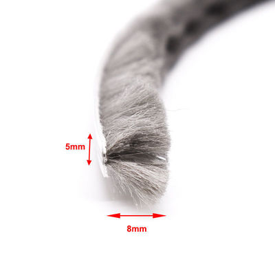 PP Fin Aluminium Windows and Doors Weather Strip Brush Seal for Apartment Pile Height 3-25mm /width 3-50mm