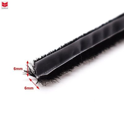 PP Fin Aluminium Windows and Doors Weather Strip Brush Seal for Apartment Pile Height 3-25mm /width 3-50mm