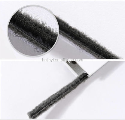 PP Fin Aluminium Windows and Doors Weather Strip Brush Seal for Apartment Pile Height 3-25mm /width 3-50mm