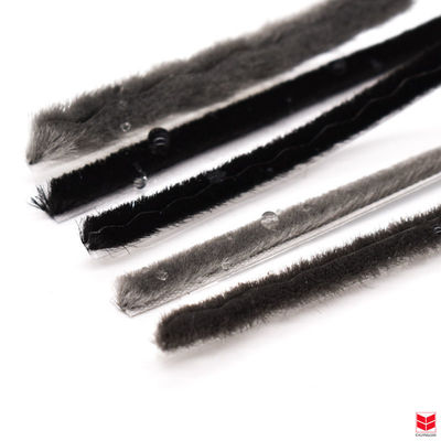 CLJ Black Weatherstrip Mohair Strip for Dustproof Insectproof Soundproof Function 3-25mm Pile Height and 3-50mm Width