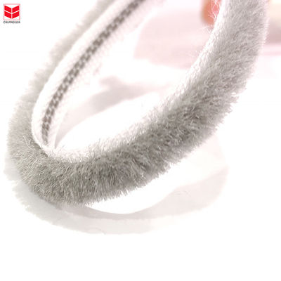 CLJ Wool Pile Sealing Non-Silicone Weather Strip Puffy Fur For Auminium Door And Windows