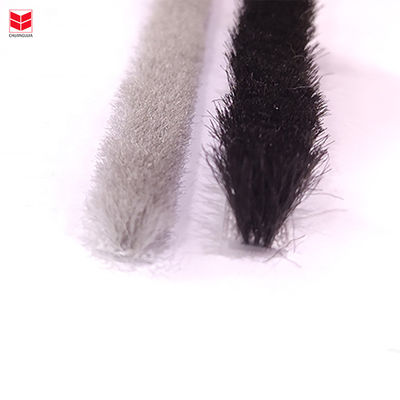 CLJ Wool Pile Sealing Non-Silicone Weather Strip Puffy Fur For Auminium Door And Windows