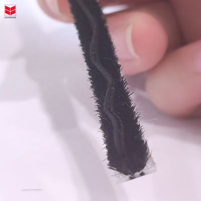 Aluminum Door And Window Wool Pile Weather Strip With Non-Woven Fin Noise Resistance