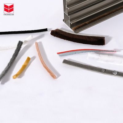 Waterproof Silicone Wool Pile Weather Strips Sealing Strip for Doors and Windows Function
