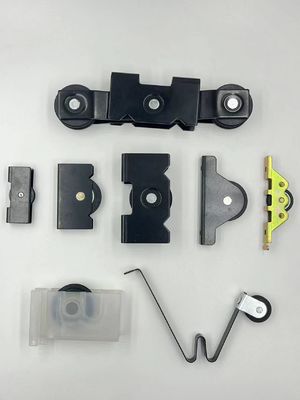 Custom Aluminium Door Accessories Sliding Door And Window Roller With Black Frame