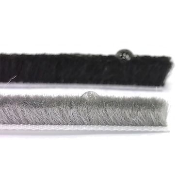 CLJ Aluminum Sliding Window Weather Strip Silicone Wool Pile Seal Strip For Glass Door Pile Height 3-25mm / Width 3-50mm