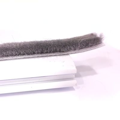 CLJ Aluminum Sliding Window Weather Strip Silicone Wool Pile Seal Strip For Glass Door Pile Height 3-25mm / Width 3-50mm