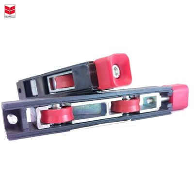 Zinc Alloy Sliding Door And Window Roller Custom with Black Frame