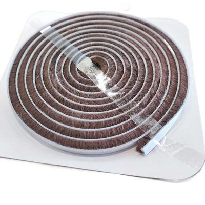Sliding Window Weather Stripping Brush Seal with Hot Melt Glue Tape and Soundproof Function