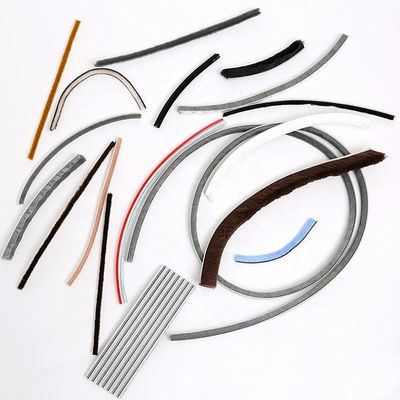 Sliding Window Weather Stripping Brush Seal with Hot Melt Glue Tape and Soundproof Function