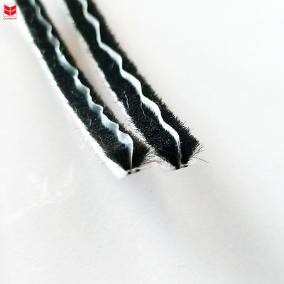 3-50mm Width Fin Wool Pile Window Woven Seal Strip Brush Pile Weather Strip with 3-25mm Pile Height and Modern Design