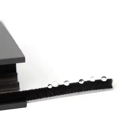 Modern Design Apartment Door Brush Weatherstripping Grey Silicon Wool Pile 7*6mm Size Antidust Window Seal Strip Versatile