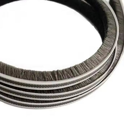 Brush Weather Stripping Card-Slot Seal Strip Pile Weatherstrip for Door Window in BLACK/GRAY/BROWN/WHITHE/OTHER Colors