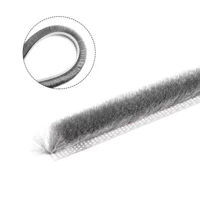 BLACK/GRAY/BROWN/WHITHE/OTHER 100%PP Wool Pile Sealing Weather Strip for Customized Doors and Windows in Apartment Buildings