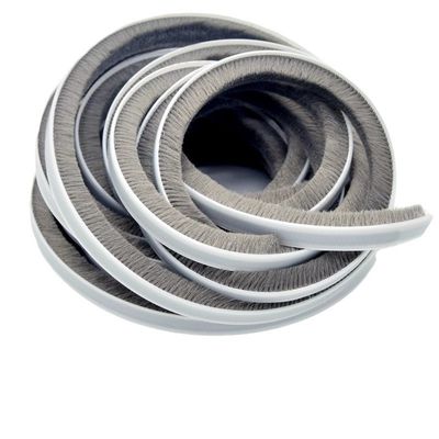 Modern Style Adhesive Door Weather Stripping Brush for Window BLACK/GRAY/BROWN/WHITHE/OTHER Materials and Design
