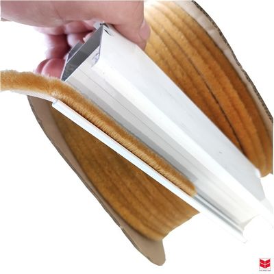 3-25mm Pile Height Waterproof Dustproof Extrusive Backing Weather Strip For Modern Window And Door Modern Design Style