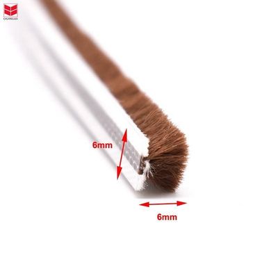 Silicone Pile Weather Strip for Aluminium Windows and Doors 3-25mm Pile Height / 3-50mm Width BLACK/GRAY/BROWN/WHITHE/OTHE