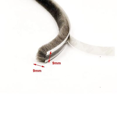 Self Adhesive Weather Pile Strip for Door Bottom Pile Height 3-25mm Width 3-50mm ISO9001 2008 Certified
