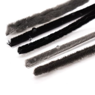 Modern Design Wool Pile Weather Strip With Fin for Hotel Refurbishments