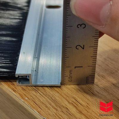 Modern Design Custom Wool Pile Door Seal Strip Brush Pile Height 3-25mm for Long-Lasting Sealing