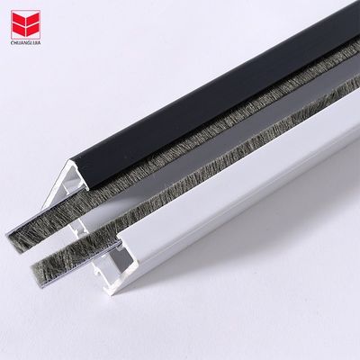 ISO9001 2008 Certified Brown Brush Seal Door Window Seal Strips in BLACK/GRAY/BROWN/WHITHE/OTHER Colors for Performance