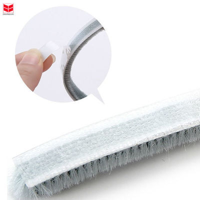 Self Adhesive Wool Pile Weather Strip for Sliding Door Window Windproof and Dustproof ISO9001 2008 Certified Customizable