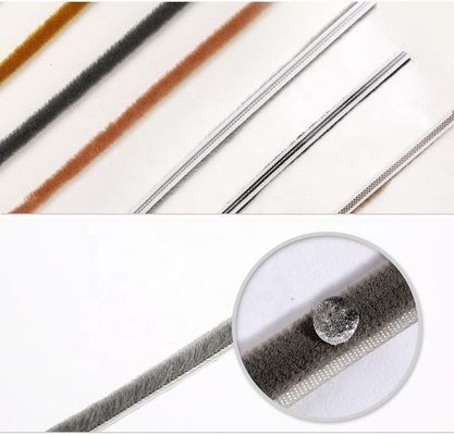 Industrial Pile Weather Stripping Brush for Sliding Windows 100%PP Pile Brush Pile Height 3-25mm / Width 3-50mm