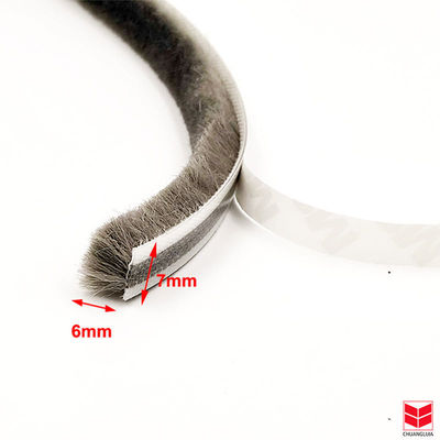 Aluminum Alloy Strip Brush Weather Stripping Apposite Door Seal Strip for Sliding Door Pile Height 3-25mm /width 3-50mm