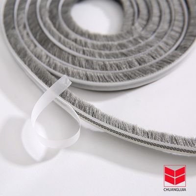 Self Adhesive Seal Strip Door Bottom Adhesive Weather Pile Strip For Home 100%PP Material Used for Durability