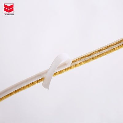 Self Adhesive Seal Strip Door Bottom Adhesive Weather Pile Strip For Home 100%PP Material Used for Durability