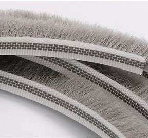 Non-silicone Type Pile Weather Strip for Improved Door and Window Insulation in BLACK/GRAY/BROWN/WHITE/OTHER