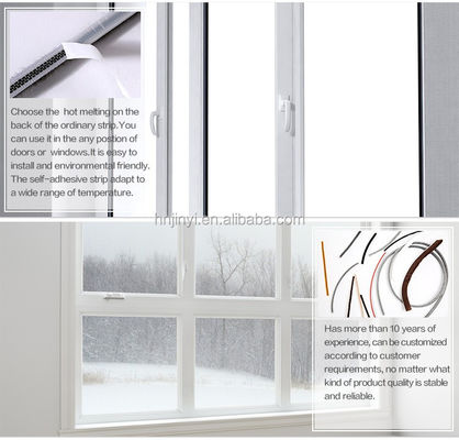 Non-silicone Type Pile Weather Strip for Improved Door and Window Insulation in BLACK/GRAY/BROWN/WHITE/OTHER