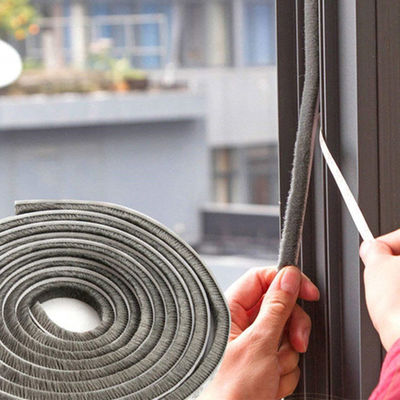 Long-Lasting Door Bottom Seal Strip with Pile Weather Strip in BLACK/GRAY/BROWN/WHITHE/OTHER Colors