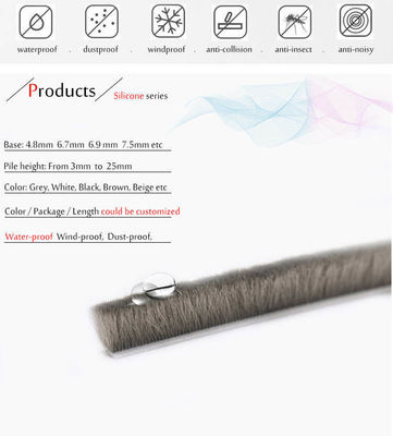 Hospital Sound Insulation Silicone Sealing Strip for Aluminum Door and Window in Modern Design Style