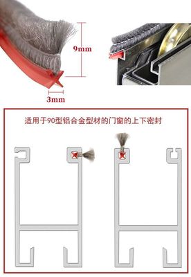 Design Style Modern Waterproof Silicon Strip for Screen on Al-alloy Doors Windows Certificate ISO9001 2008