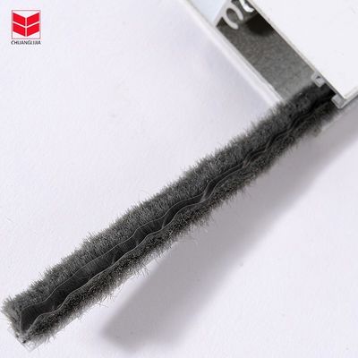 BLACK/GRAY/BROWN Hotel Finned Seals Wool Pile for Dust Proof and Anti Wind Customizable