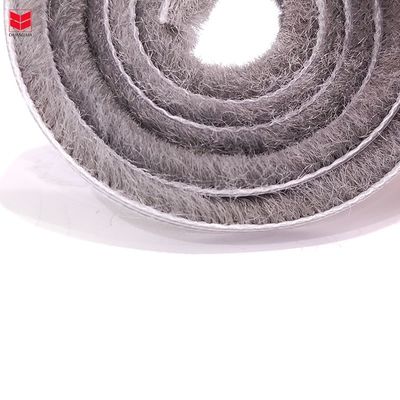 Wood Window Wool Pile Weather Strip with 3-50mm Width and 3-25mm Pile Height in BLACK/GRAY/BROWN/WHITHE/OTHER Colors