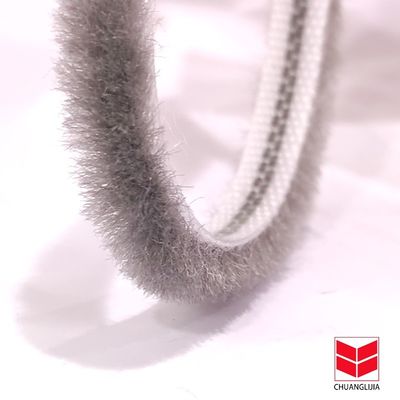 Wood Window Wool Pile Weather Strip with 3-50mm Width and 3-25mm Pile Height in BLACK/GRAY/BROWN/WHITHE/OTHER Colors